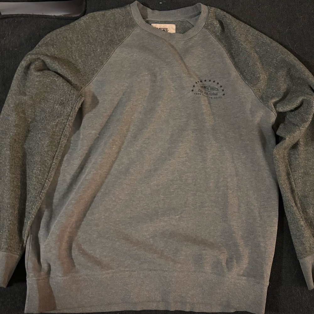 Vans Gray Crewneck Sweater with Relaxed Fit